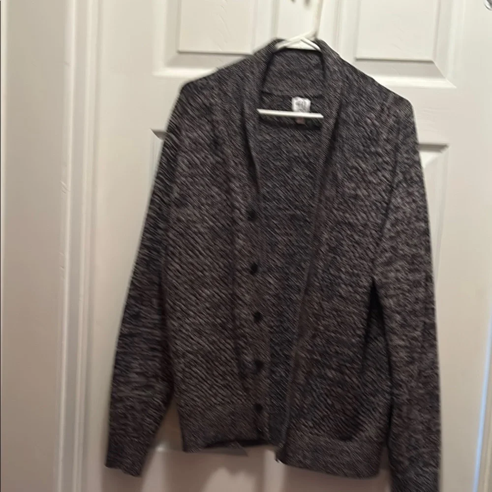 Gray Button-Up Cardigan - Picture 1 of 2
